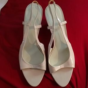 Blush Pink Calvin Klein Wedge Sandals 9